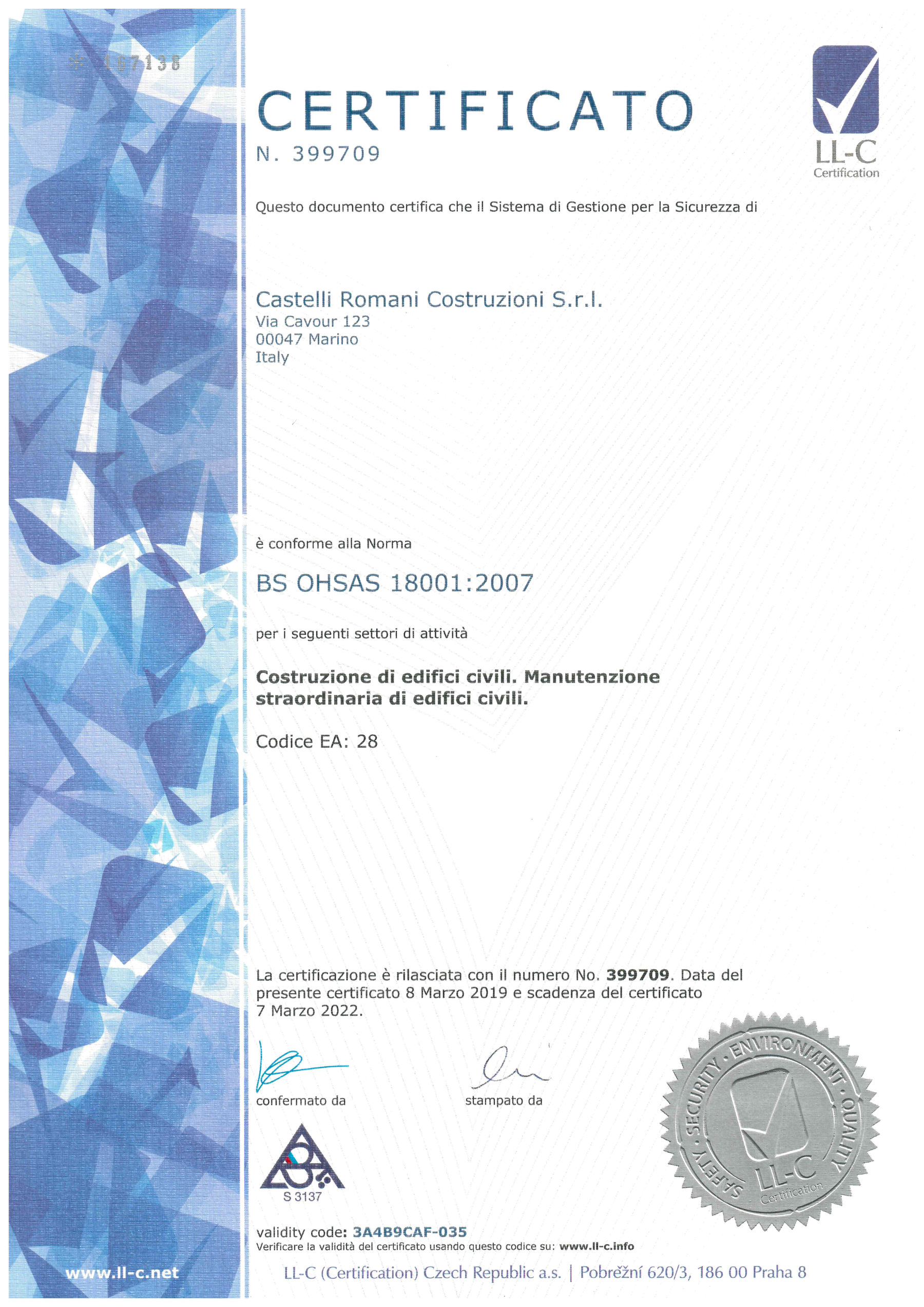 BS OHSAS 18001:2007